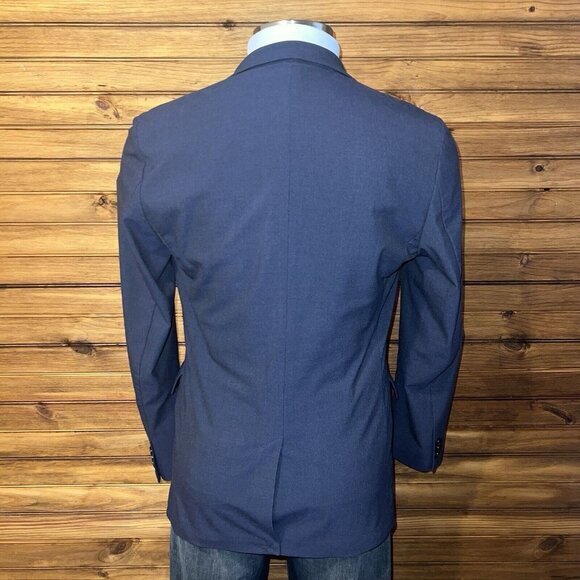 J CREW Thompson Blazer Sport Coat 2 Button Casual Jacket Size 38R Navy Suit - Picture 2 of 8